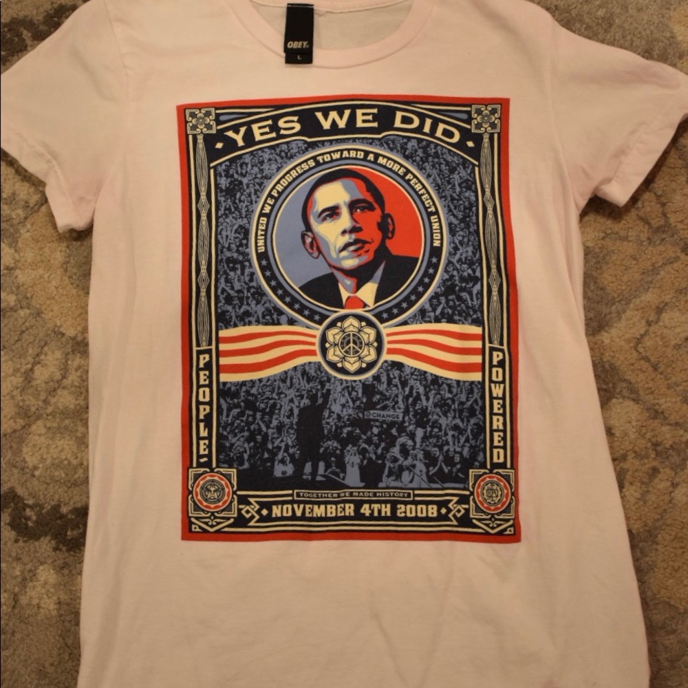HISTORIC OBEY Obama shirt!